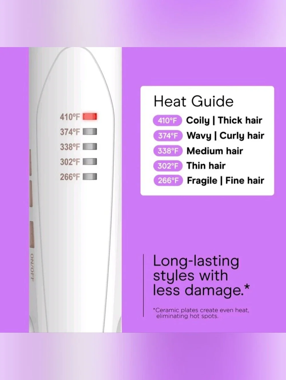 Conair sleek white
